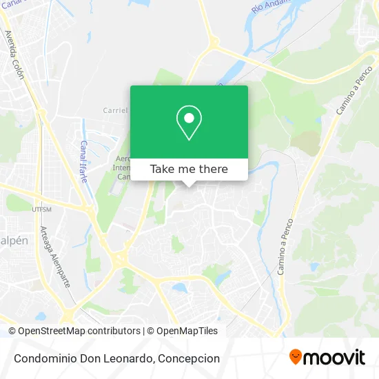 Condominio Don Leonardo map