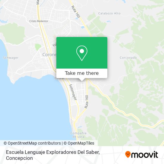 Mapa de Escuela Lenguaje Exploradores Del Saber