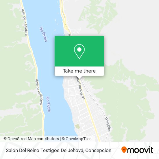 Mapa de Salón Del Reino Testigos De Jehová