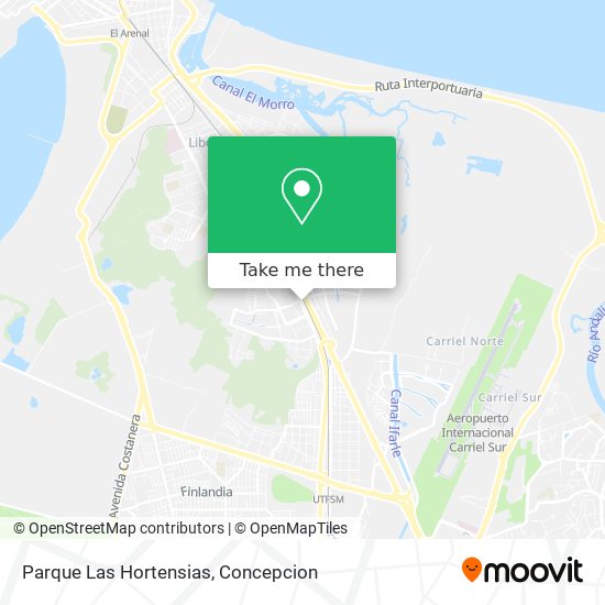 Mapa de Parque Las Hortensias
