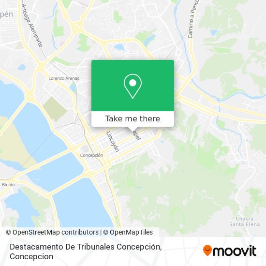 Destacamento De Tribunales Concepción map
