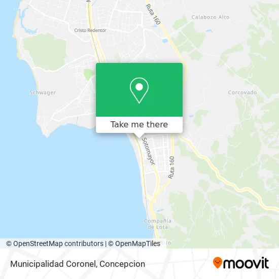 Municipalidad Coronel map