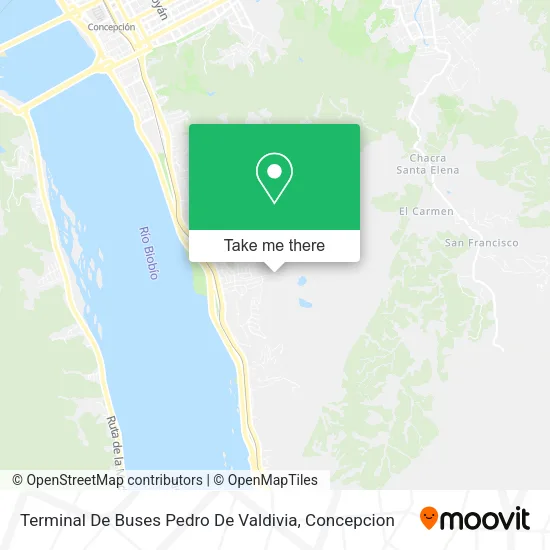 Mapa de Terminal De Buses Pedro De Valdivia