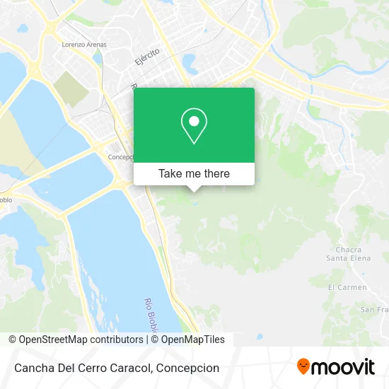 Cancha Del Cerro Caracol map