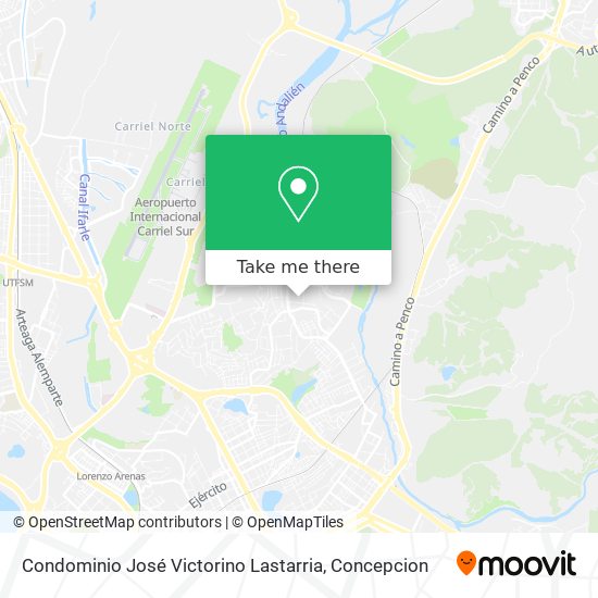 Mapa de Condominio José Victorino Lastarria