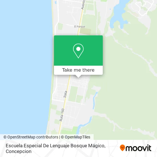 Mapa de Escuela Especial De Lenguaje Bosque Mágico