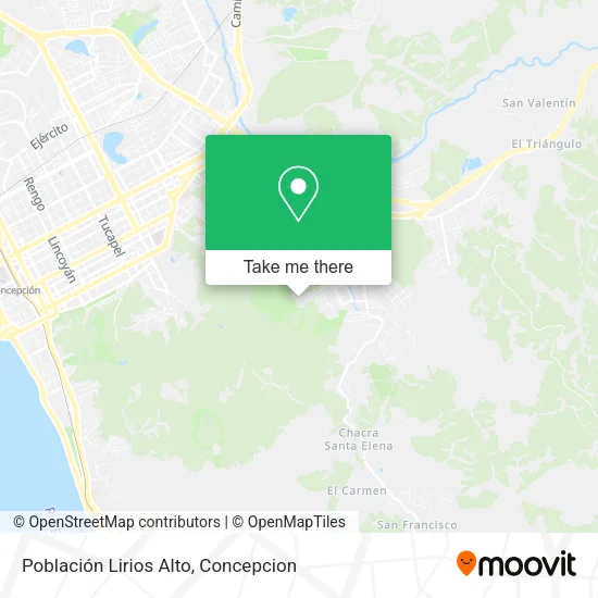 Mapa de Población Lirios Alto