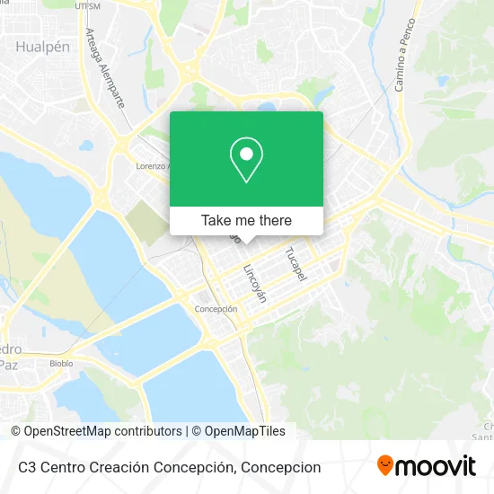 Mapa de C3 Centro Creación Concepción