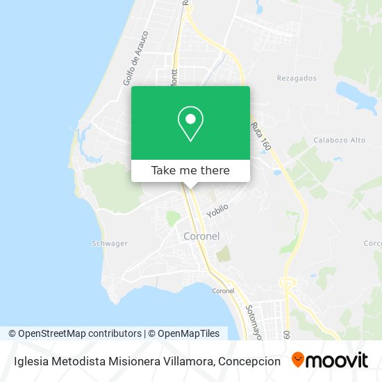Mapa de Iglesia Metodista Misionera Villamora