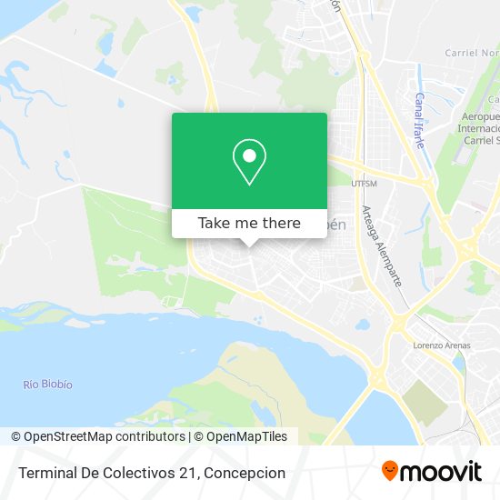 Mapa de Terminal De Colectivos 21