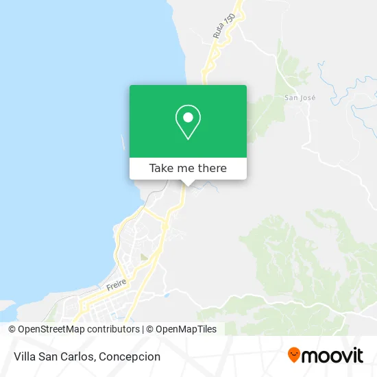 Mapa de Villa San Carlos