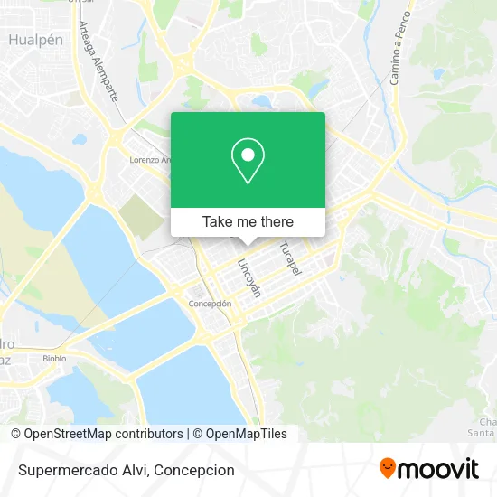 Mapa de Supermercado Alvi