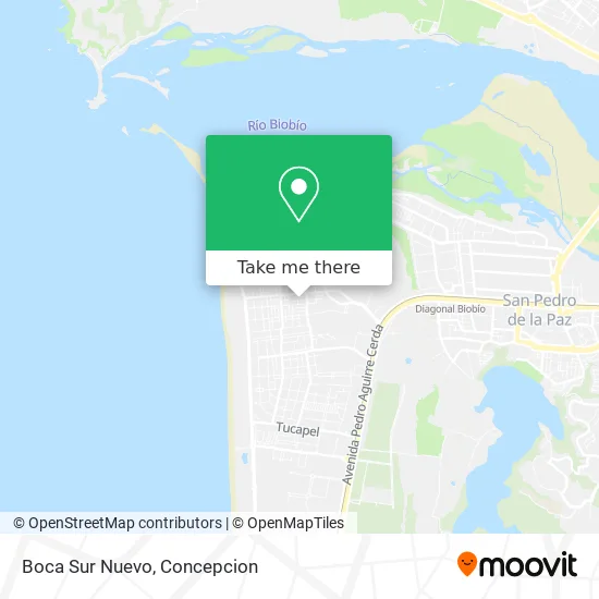 Boca Sur Nuevo map