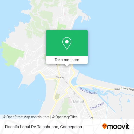 Mapa de Fiscalía Local De Talcahuano