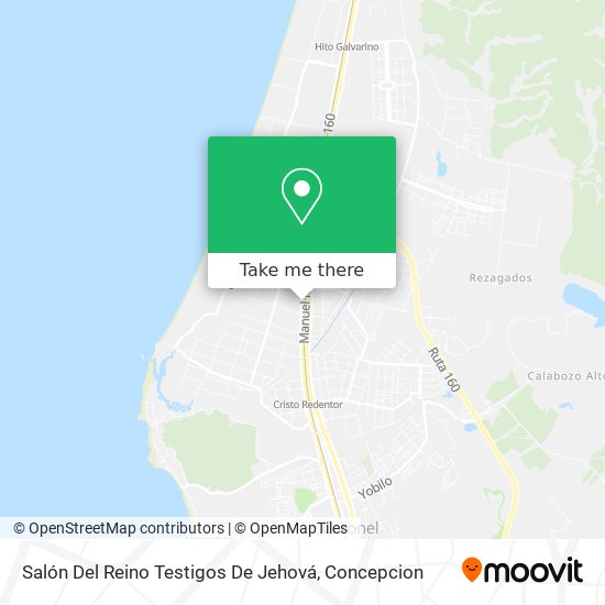 Mapa de Salón Del Reino Testigos De Jehová