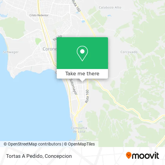 Mapa de Tortas A Pedido