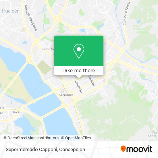 Mapa de Supermercado Capponi