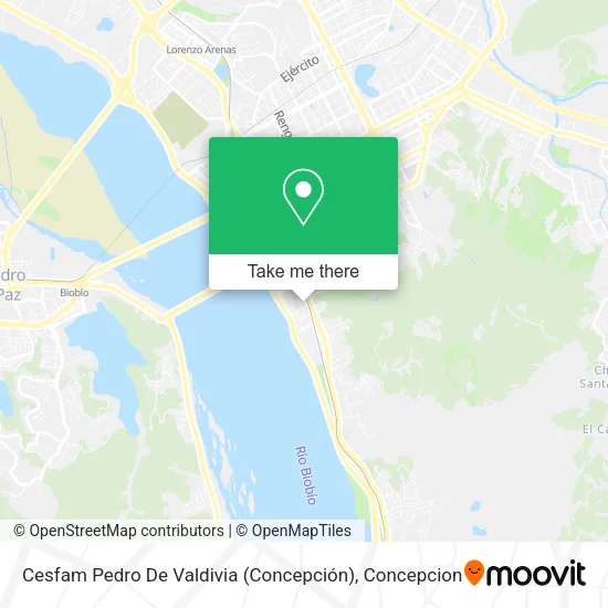 Mapa de Cesfam Pedro De Valdivia (Concepción)