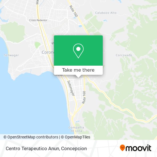 Mapa de Centro Terapeutico Anun
