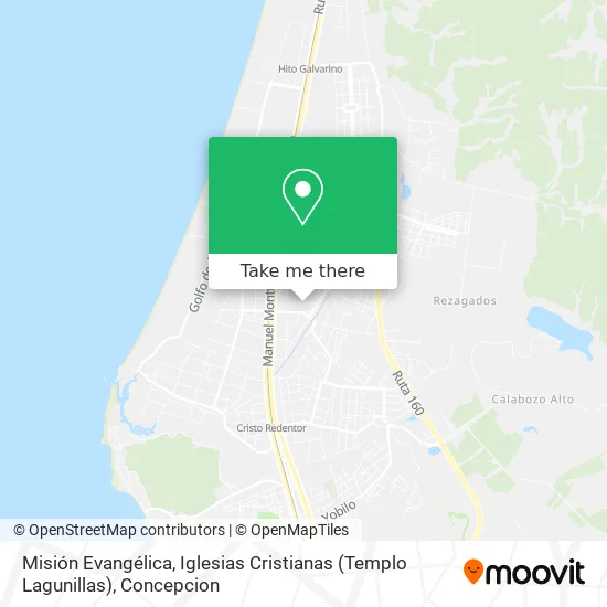 Misión Evangélica, Iglesias Cristianas (Templo Lagunillas) map