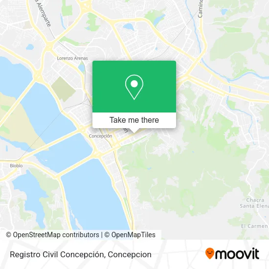 Mapa de Registro Civil Concepción
