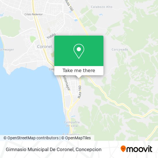 Gimnasio Municipal De Coronel map