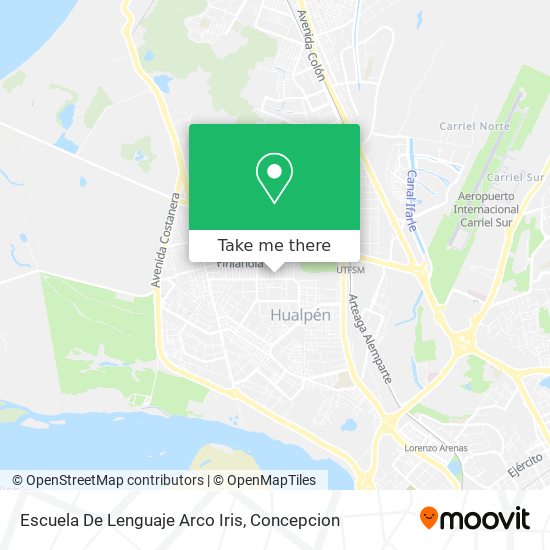 Mapa de Escuela De Lenguaje Arco Iris
