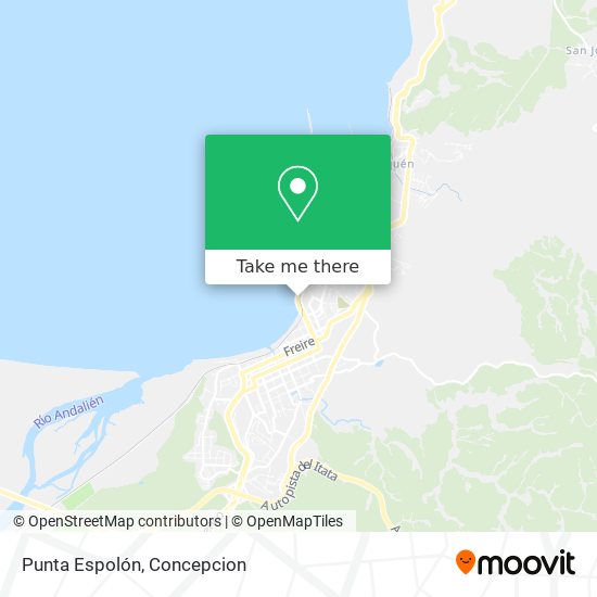 Mapa de Punta Espolón