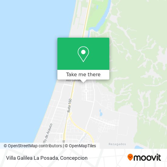 Villa Galilea La Posada map