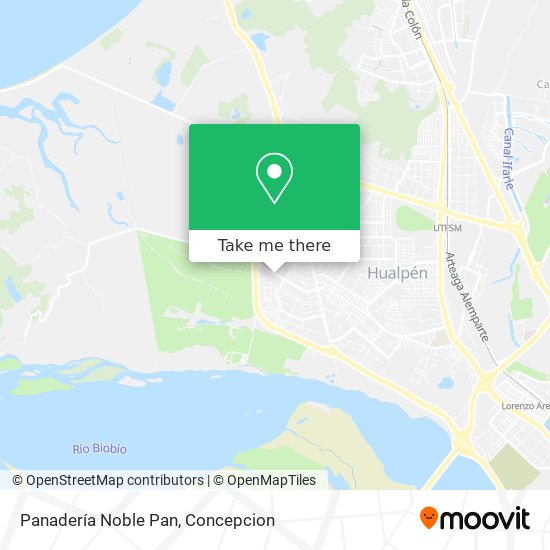 Mapa de Panadería Noble Pan