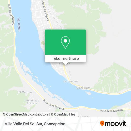 Villa Valle Del Sol Sur map