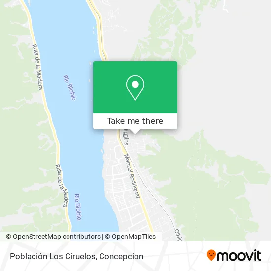 Población Los Ciruelos map