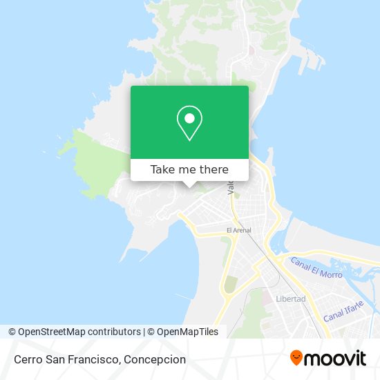 Cerro San Francisco map