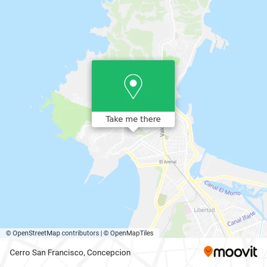 Cerro San Francisco map