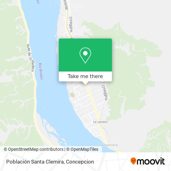 Población Santa Clemira map