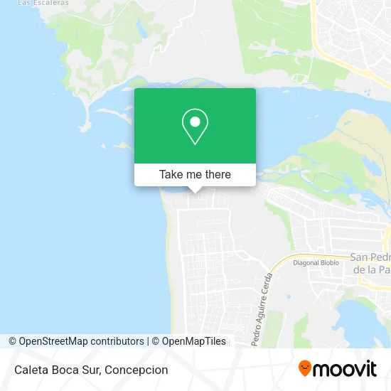 Mapa de Caleta Boca Sur