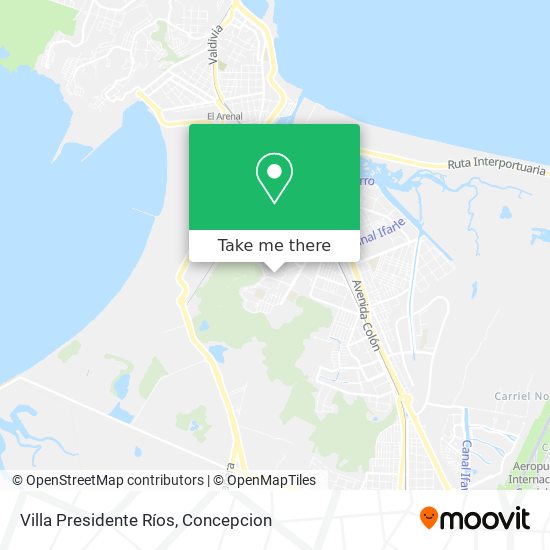 Mapa de Villa Presidente Ríos
