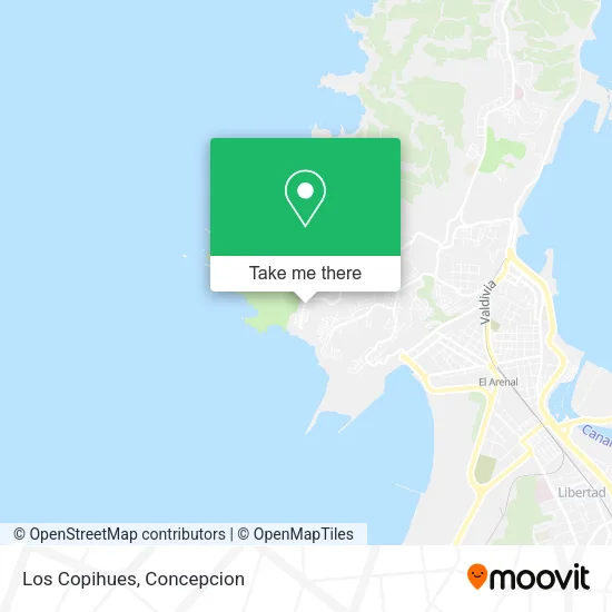 Los Copihues map