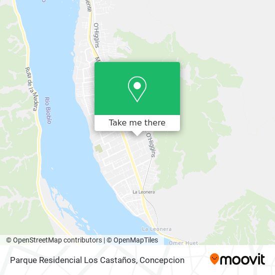 Parque Residencial Los Castaños map