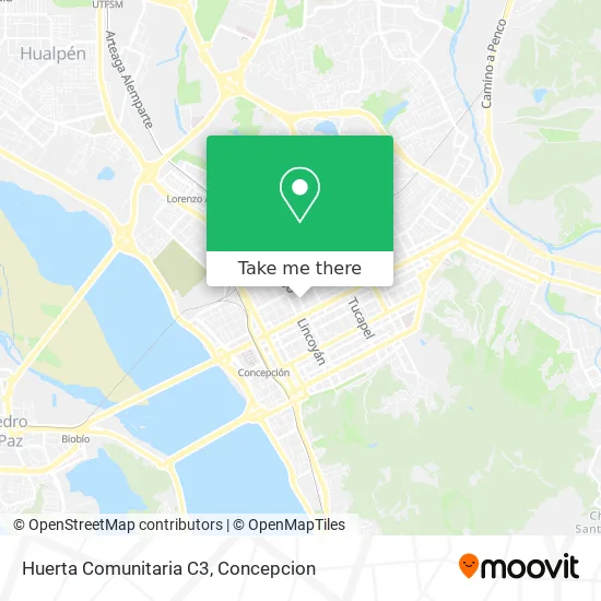 Huerta Comunitaria C3 map