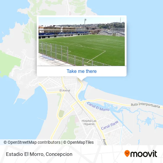 Mapa de Estadio El Morro
