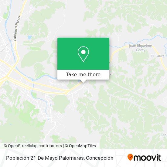 Población 21 De Mayo Palomares map