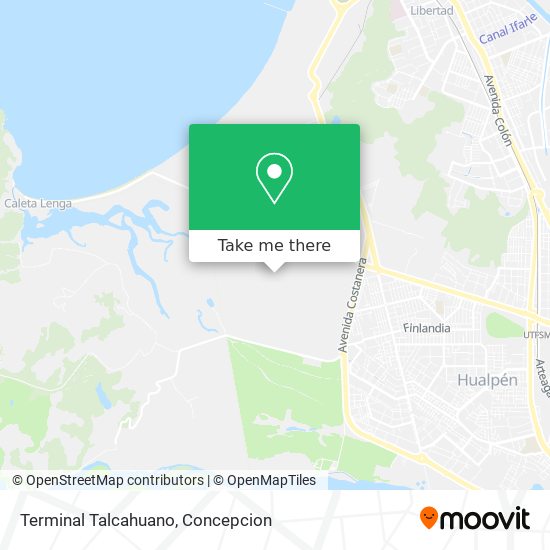 Terminal Talcahuano map