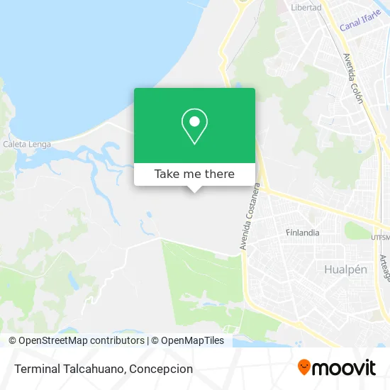 Terminal Talcahuano map