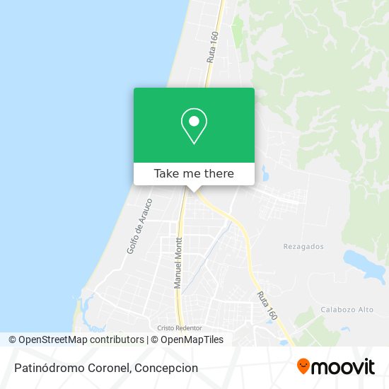 Patinódromo Coronel map