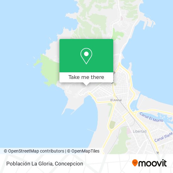 Población La Gloria map