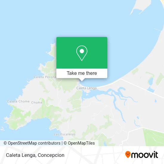 Mapa de Caleta Lenga