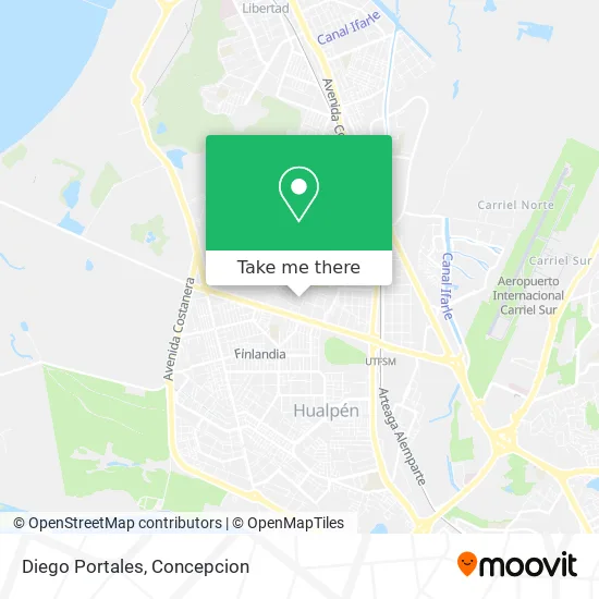 Diego Portales map