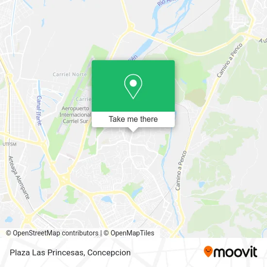 Mapa de Plaza Las Princesas