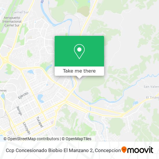 Ccp Concesionado Biobio El Manzano 2 map